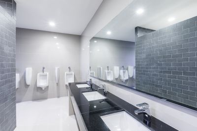 Bathroom with Large Tiles